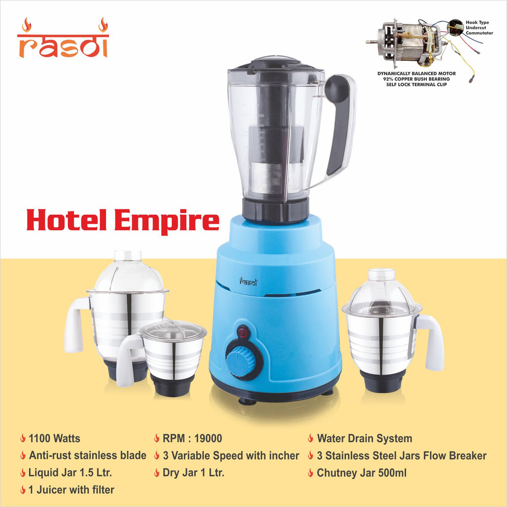 Rasoi Hotel Empire 1100 W (4 Jar)